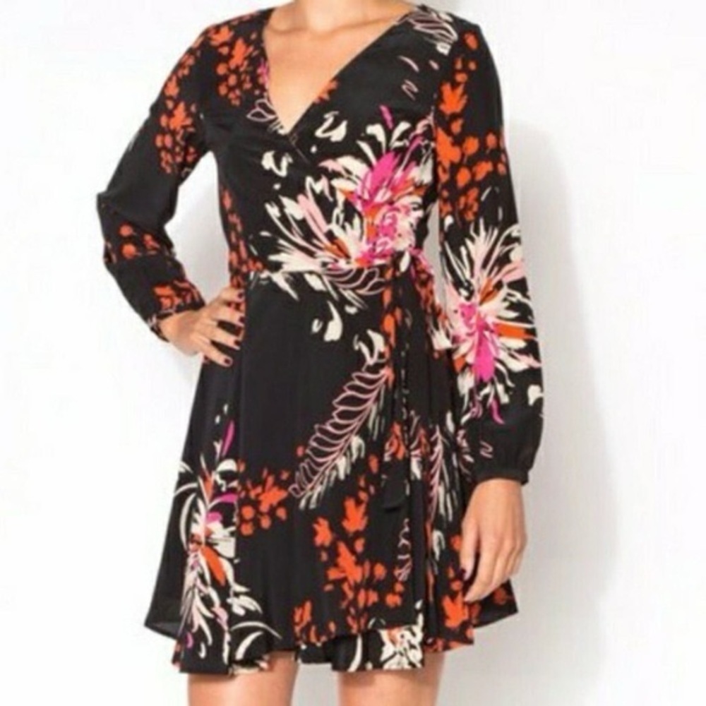 Yumi Kim Silk Carla Wrap Dress Xs
